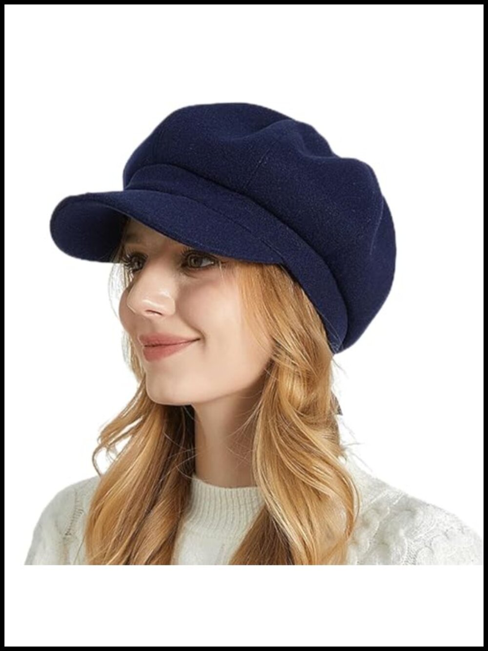 Women's Newsboy Cap Cotton Wool Blend Ivy Golf Cabbie Visor Beret Hat